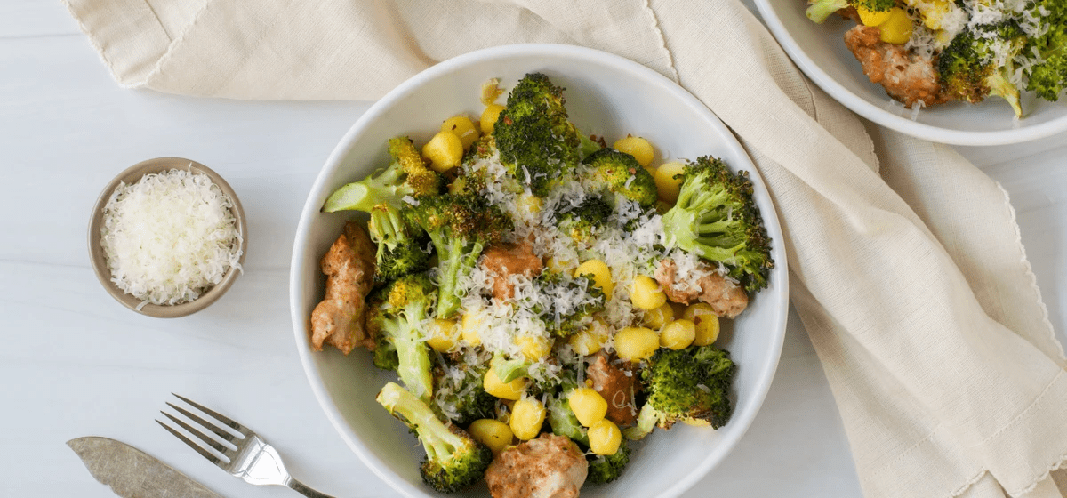 Crispy sheet pan gnocchi with italian sausage and broccoli Recipe