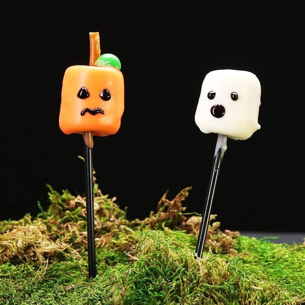 Cute Halloween marsh monsters