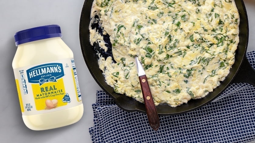 Baked spinach & artichoke dip