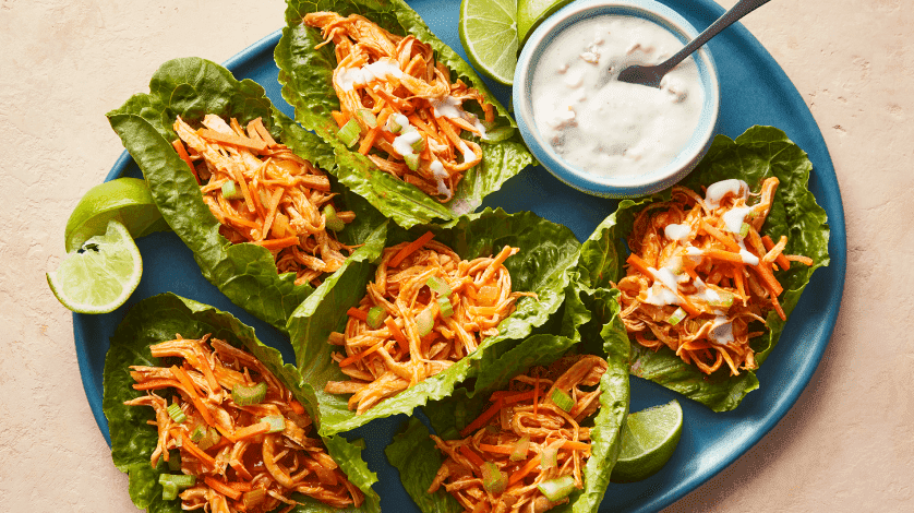 Buffalo chicken lettuce cups