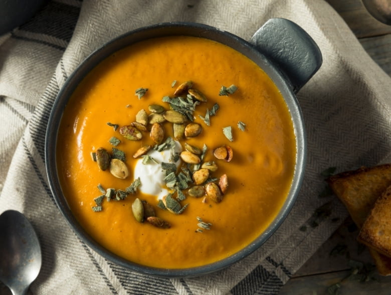 Curried squash soup