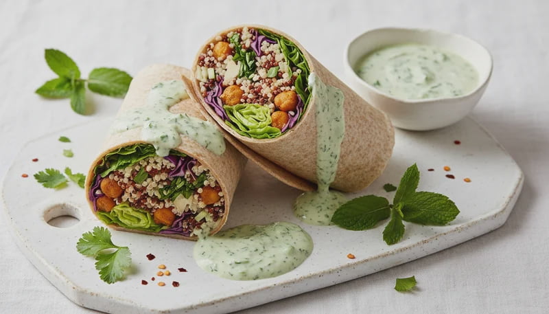Quinoa Chickpea Vegetarian Wraps Recipe - Walmart.com