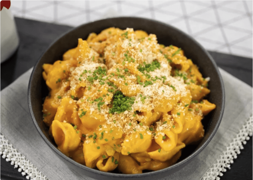Sweet potato and miso mac and cheese
