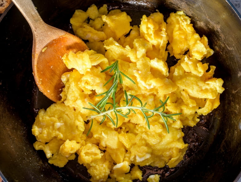 Perfect scrambled eggs