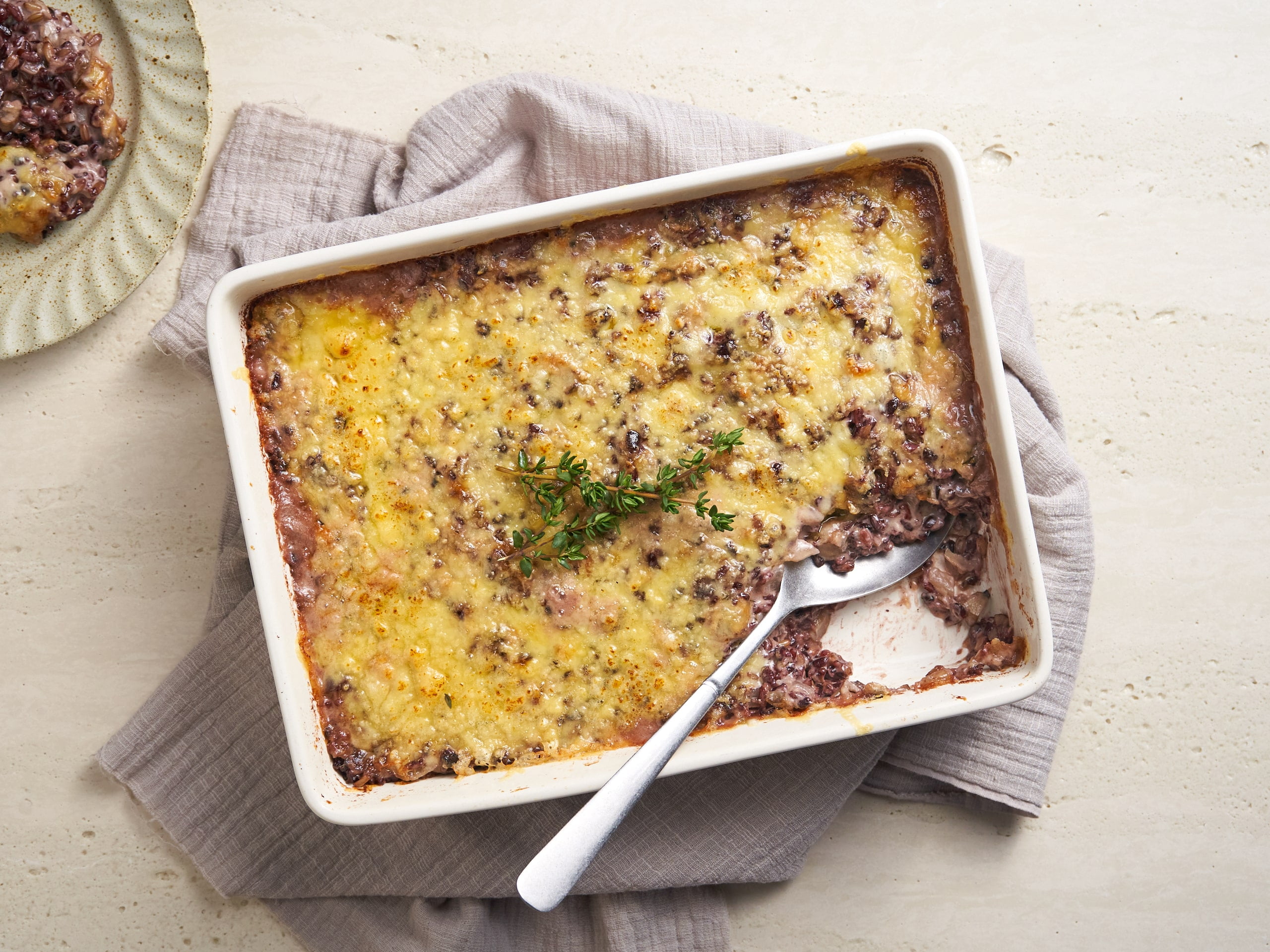 Wild rice and mushroom casserole