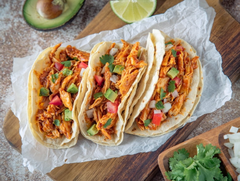 Buffalo chicken tacos