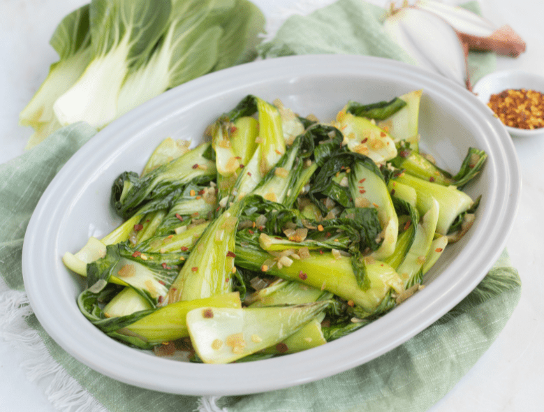 Easy garlic bok choy