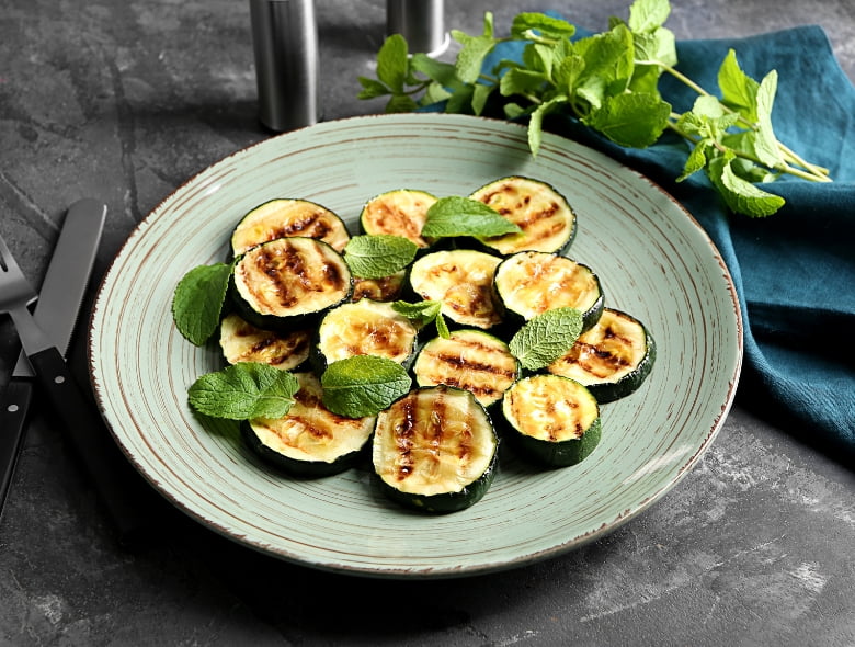 Grilled zucchini
