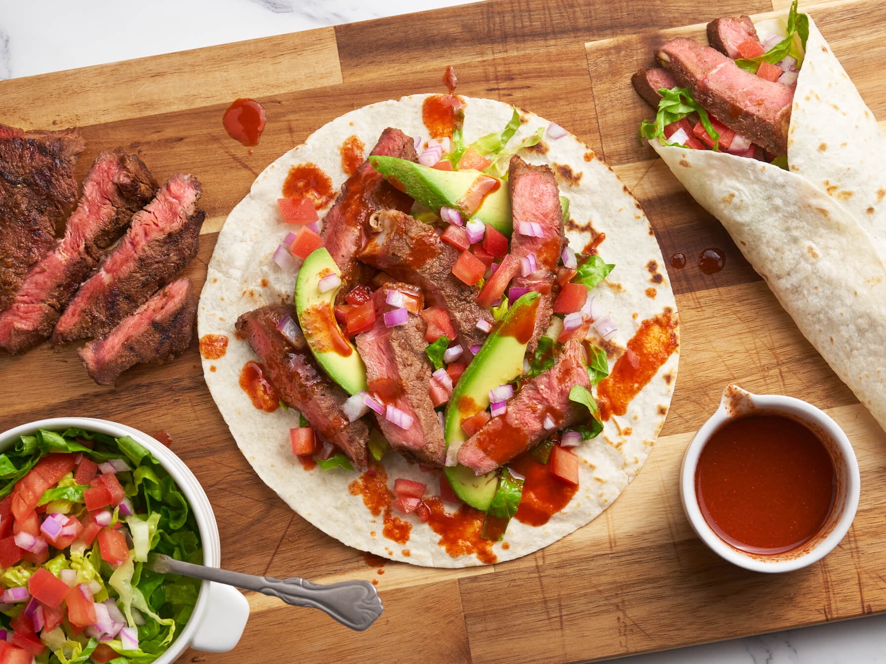 Marinated steak wraps Recipe - Walmart.com