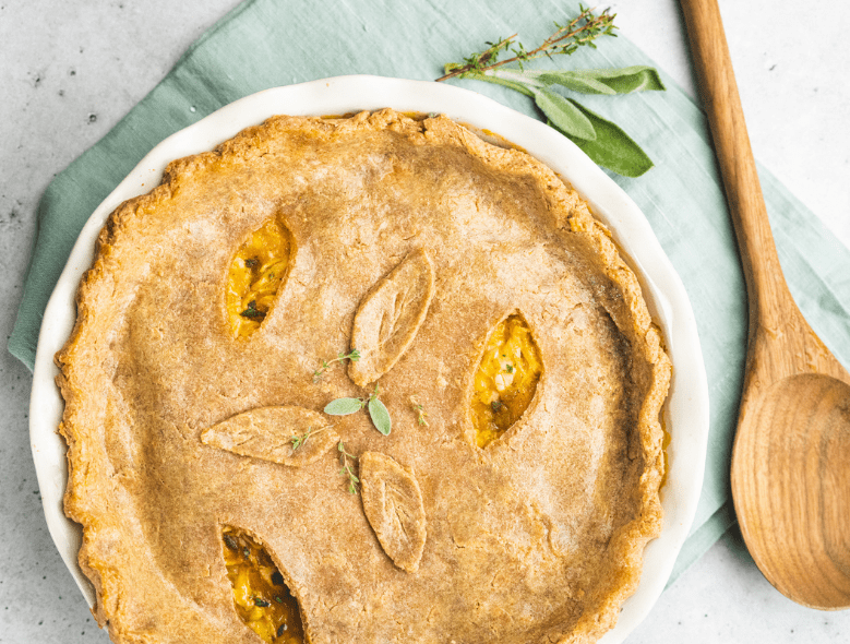 Family style chicken pot pie