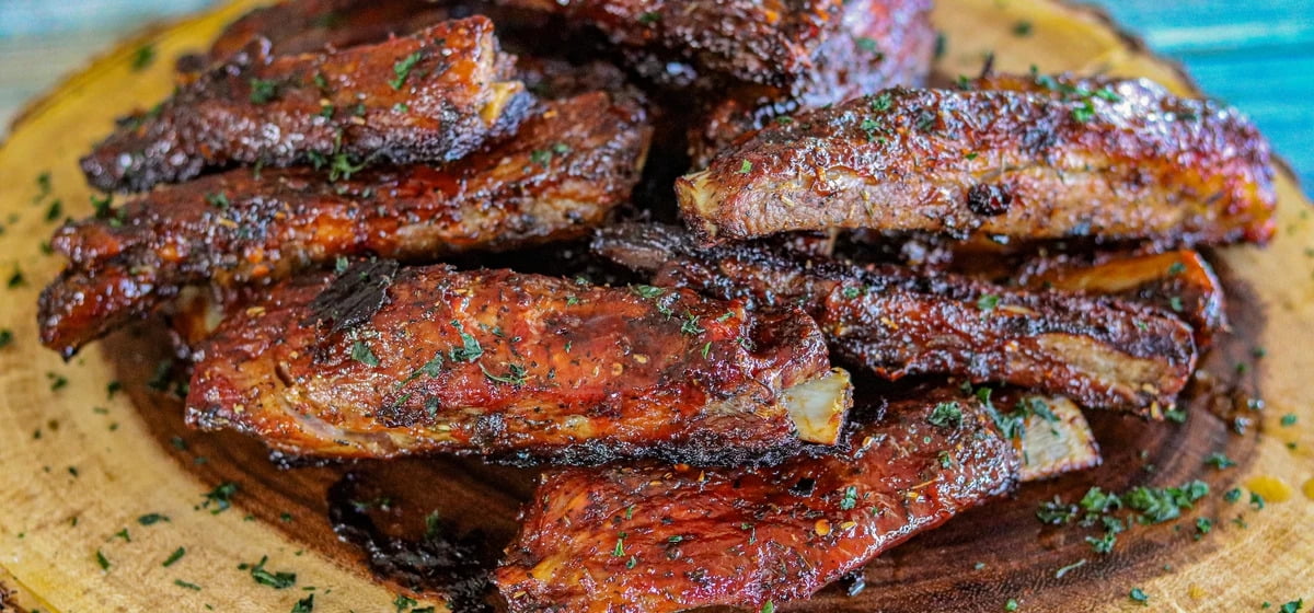 Caribbean BBQ pork ribs