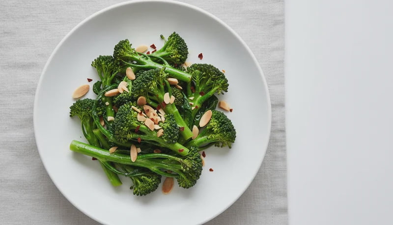 Garlic Almond Broccoli Rabe Side Recipe - Walmart.com