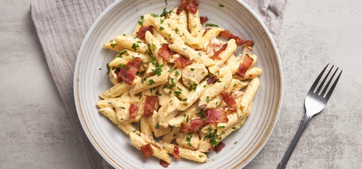 Chicken bacon ranch pasta