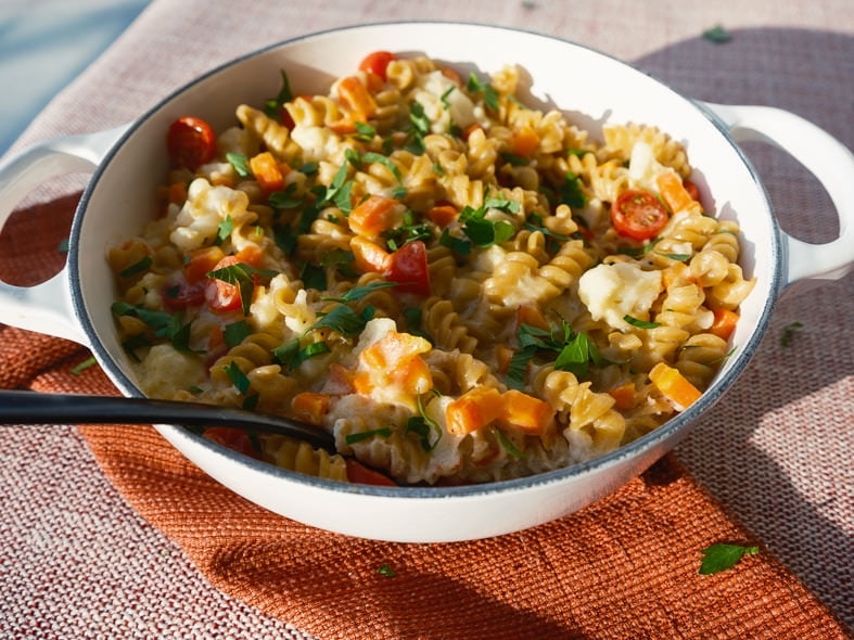 Veggie mac and cheese
