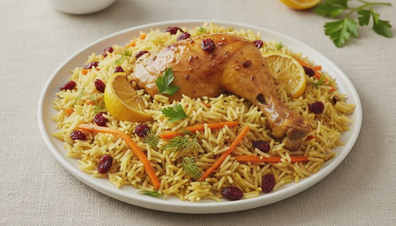 Pillao Rice Persian Chicken and Rice Pilaf Recipe - Walmart.com
