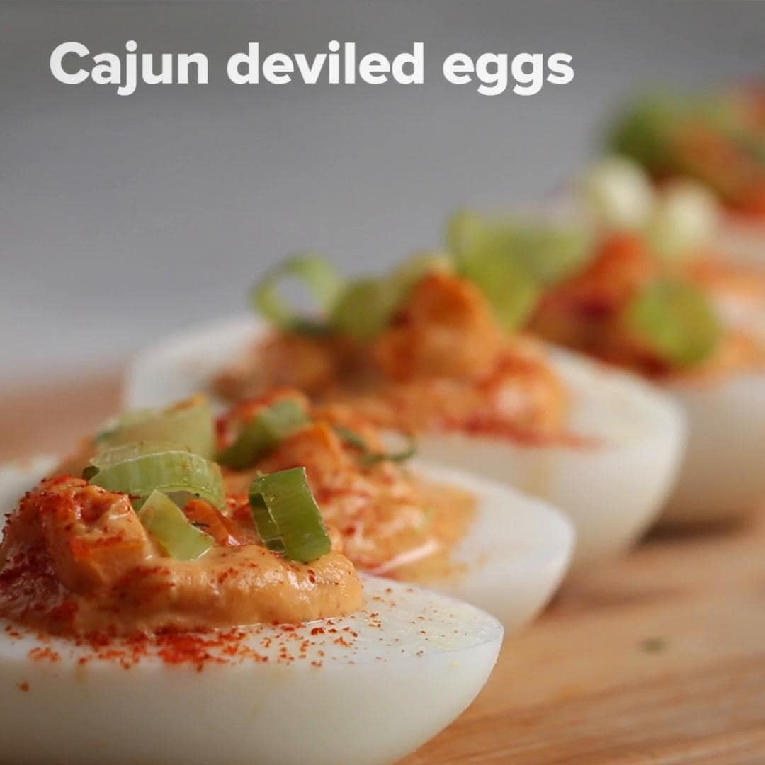 Cajun deviled eggs Recipe