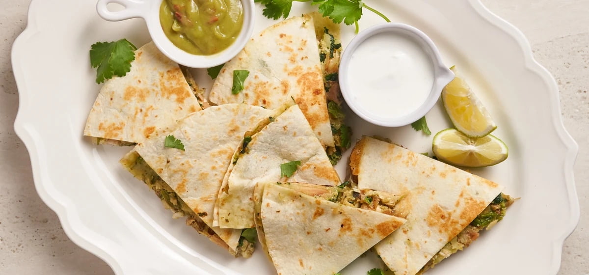 Chicken pesto quesadilla Recipe