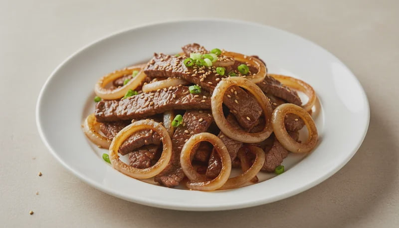 Ginger-Soy Beef and Caramelized Onions Recipe - Walmart.com