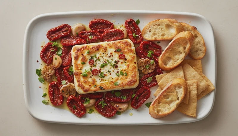 Baked Feta Sun-Dried Tomato Dip Recipe - Walmart.com