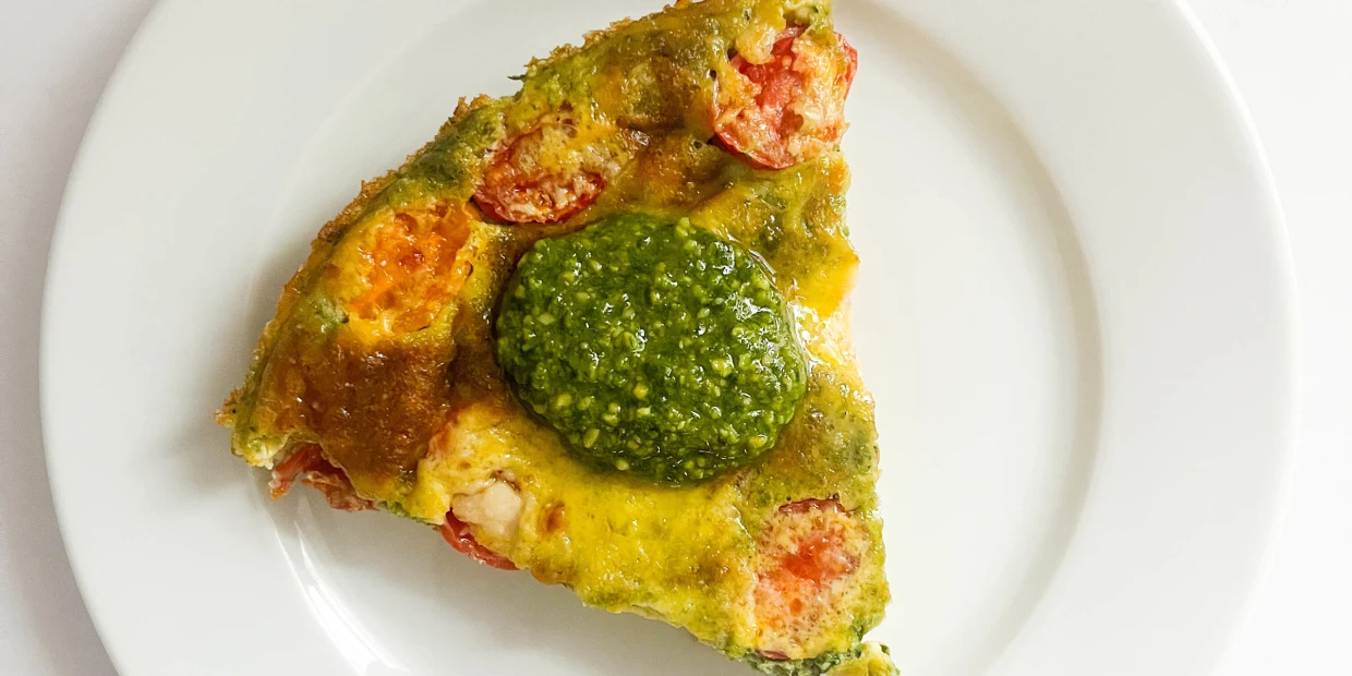 Tomato pesto frittata Recipe