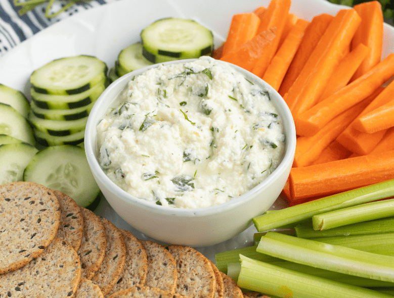 Parsley dill ricotta dip