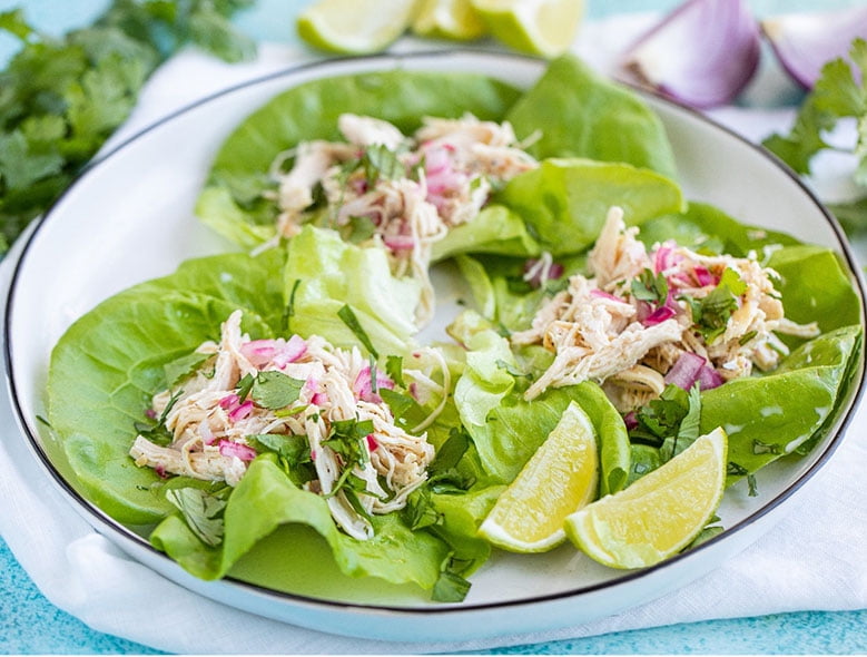 Pulled chicken with lime