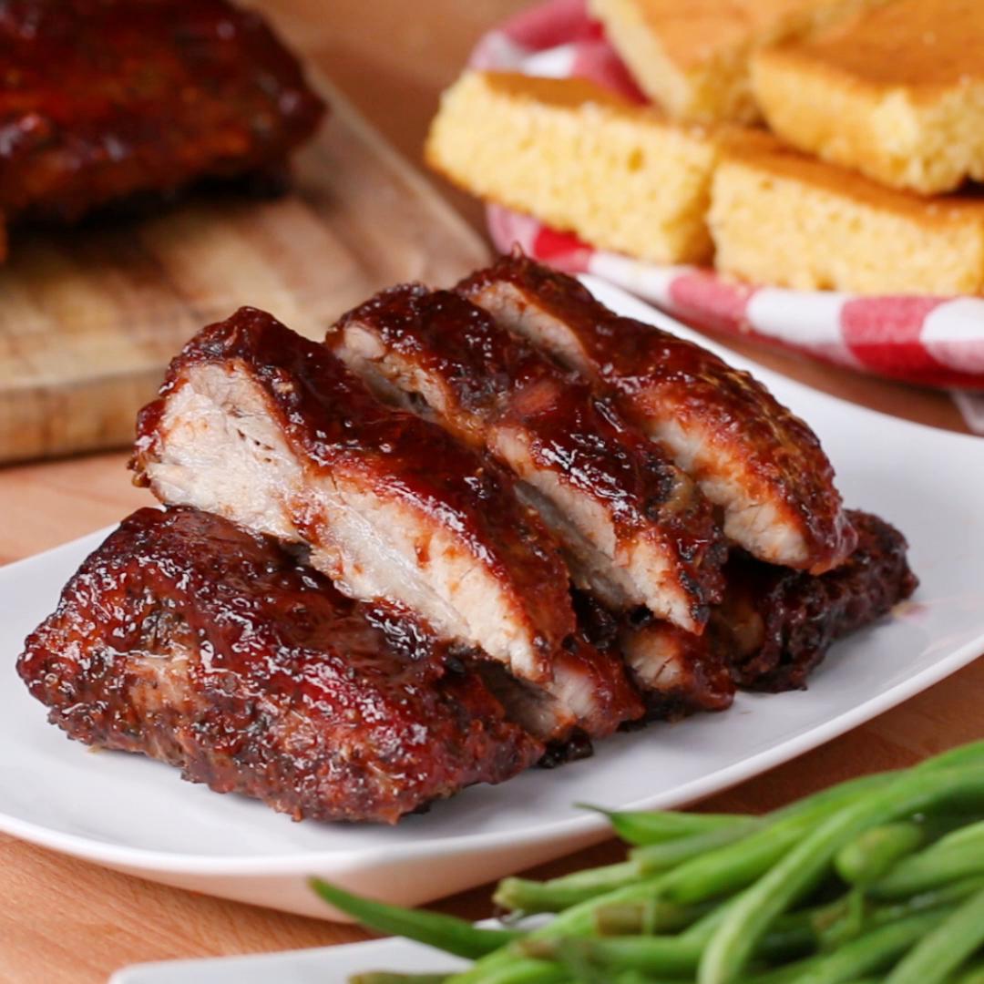 Oven baked bbq baby back ribs