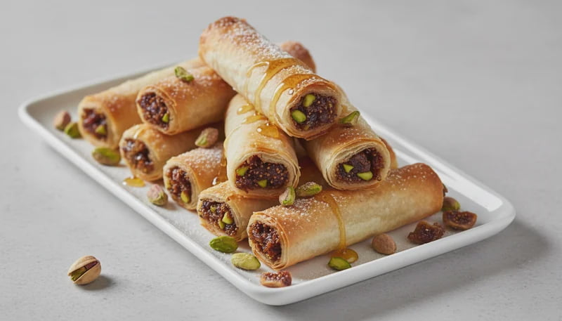 Fig Pistachio Phyllo Rolls Recipe - Walmart.com
