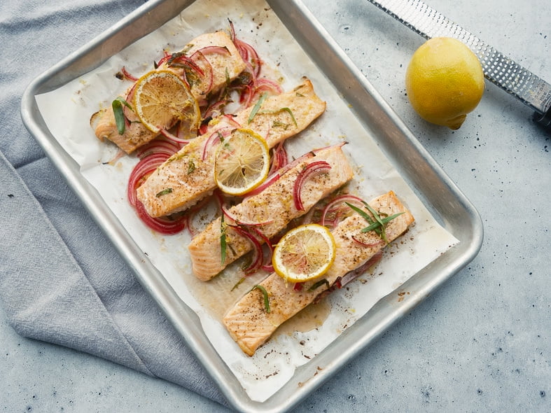 Baked salmon with lemon, red onion and tarragon Recipe - Walmart.com