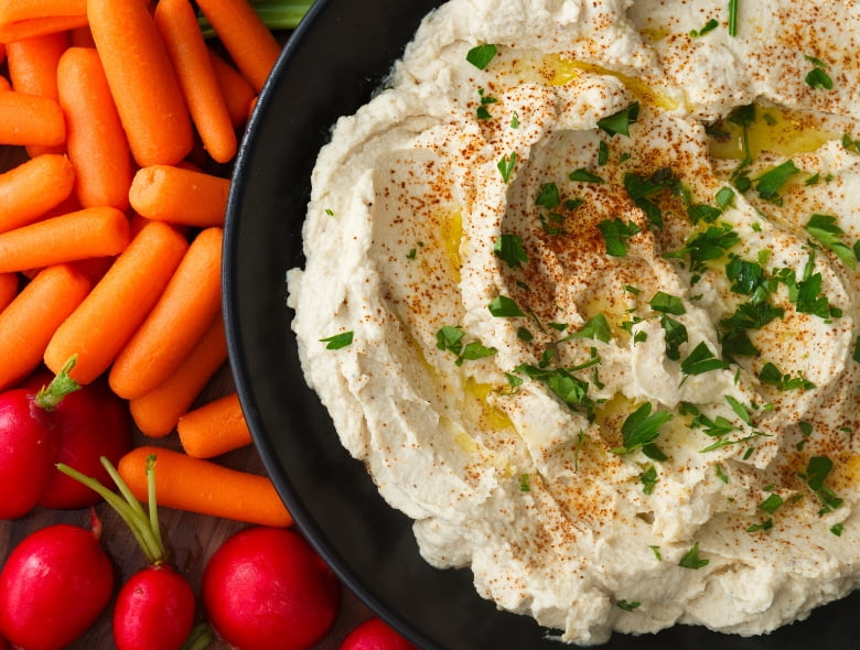 Roasted cauliflower hummus