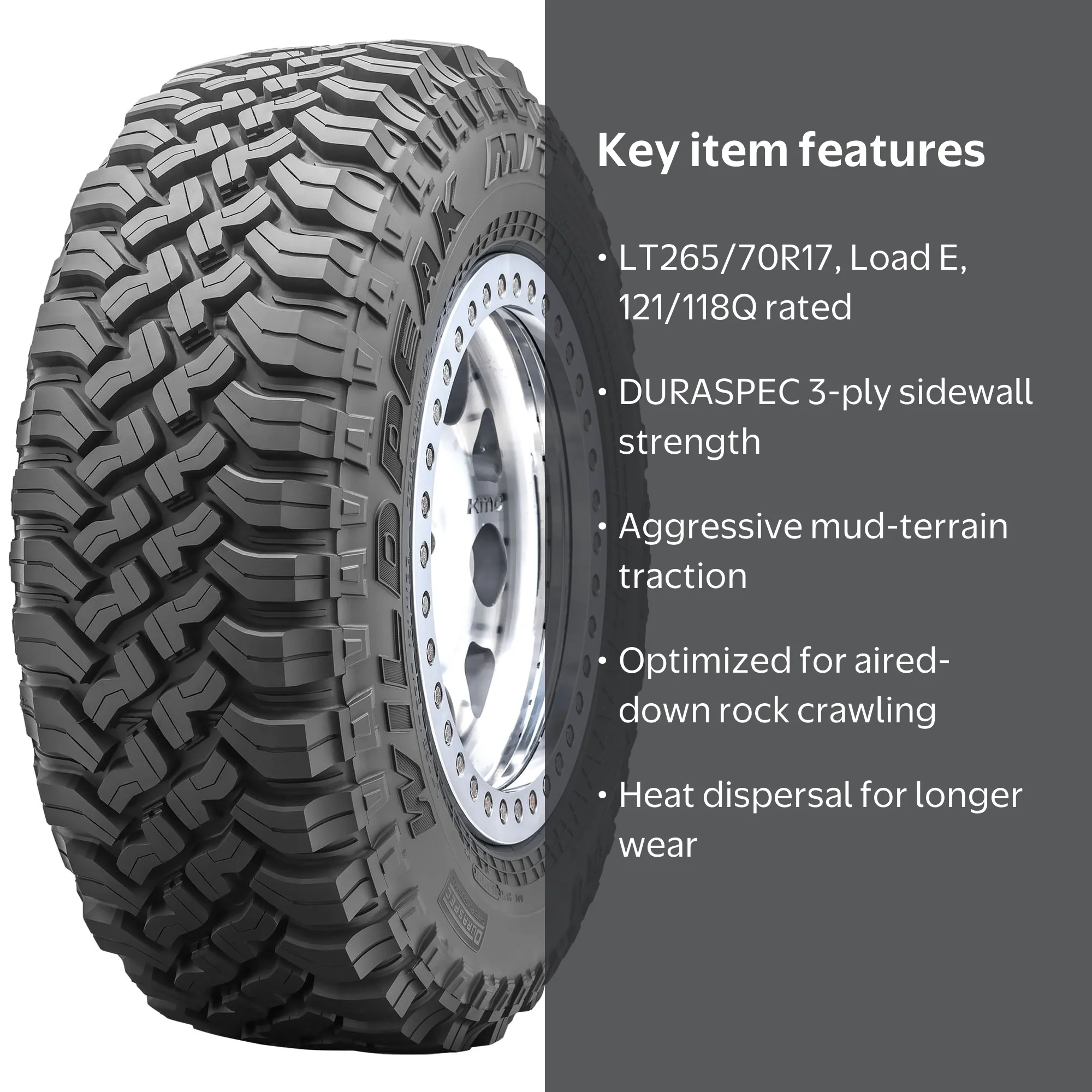 Falken Wildpeak MT01 Mud Terrain LT265/70R17 121/118Q E Light