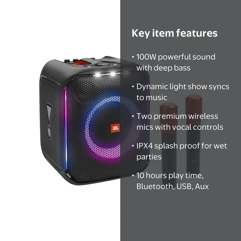 JBL PartyBox Encore Portable Bluetooth Karaoke Party Speaker with