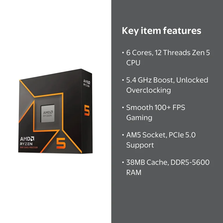 AMD Ryzen 5 9600X - Ryzen 5 9000 Series Granite Ridge (Zen 5) 6