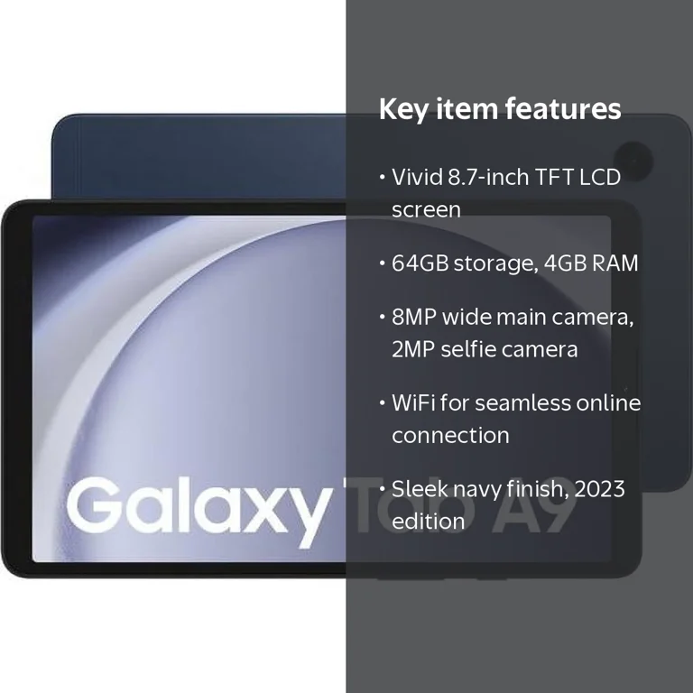Samsung Galaxy Tab A9 X110 8.7-inch WiFi Tablet, 64GB, 4GB RAM