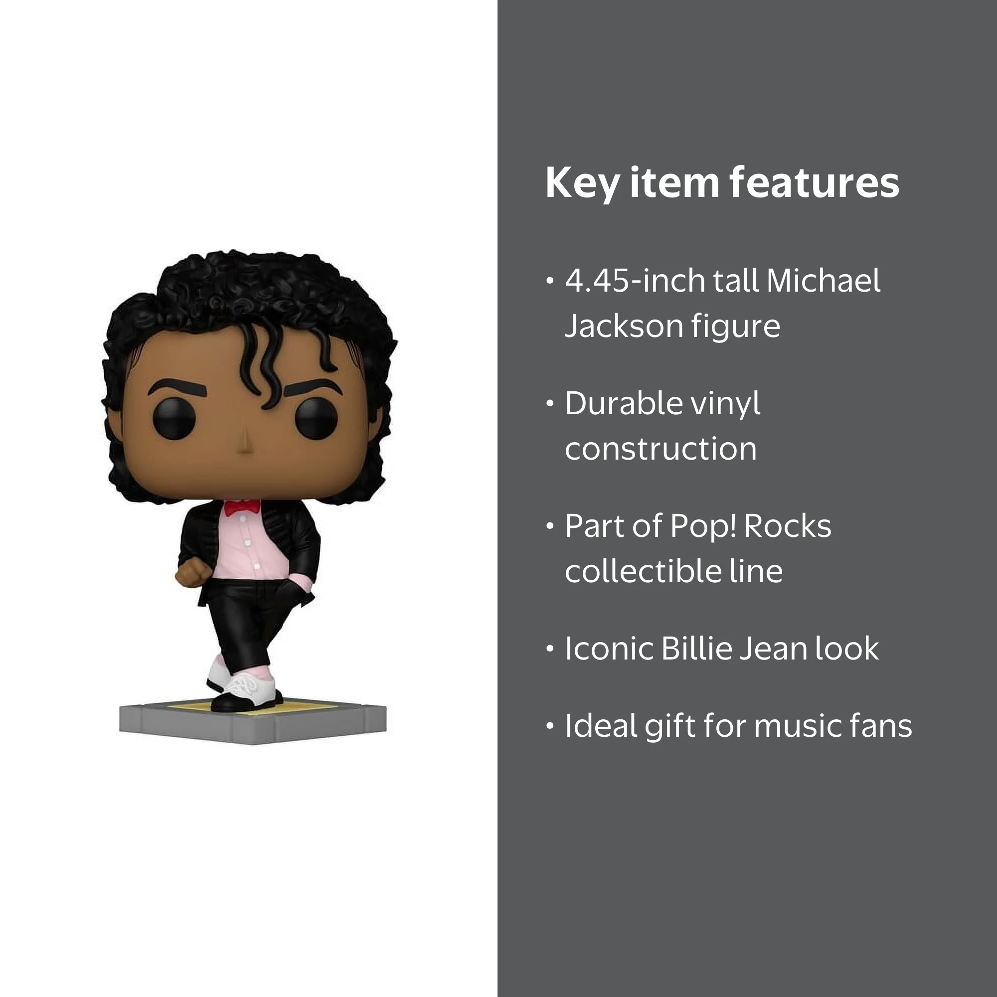 Funko, Vinyl Figure, Michael Jackson Billie Jean, 4.45 inches