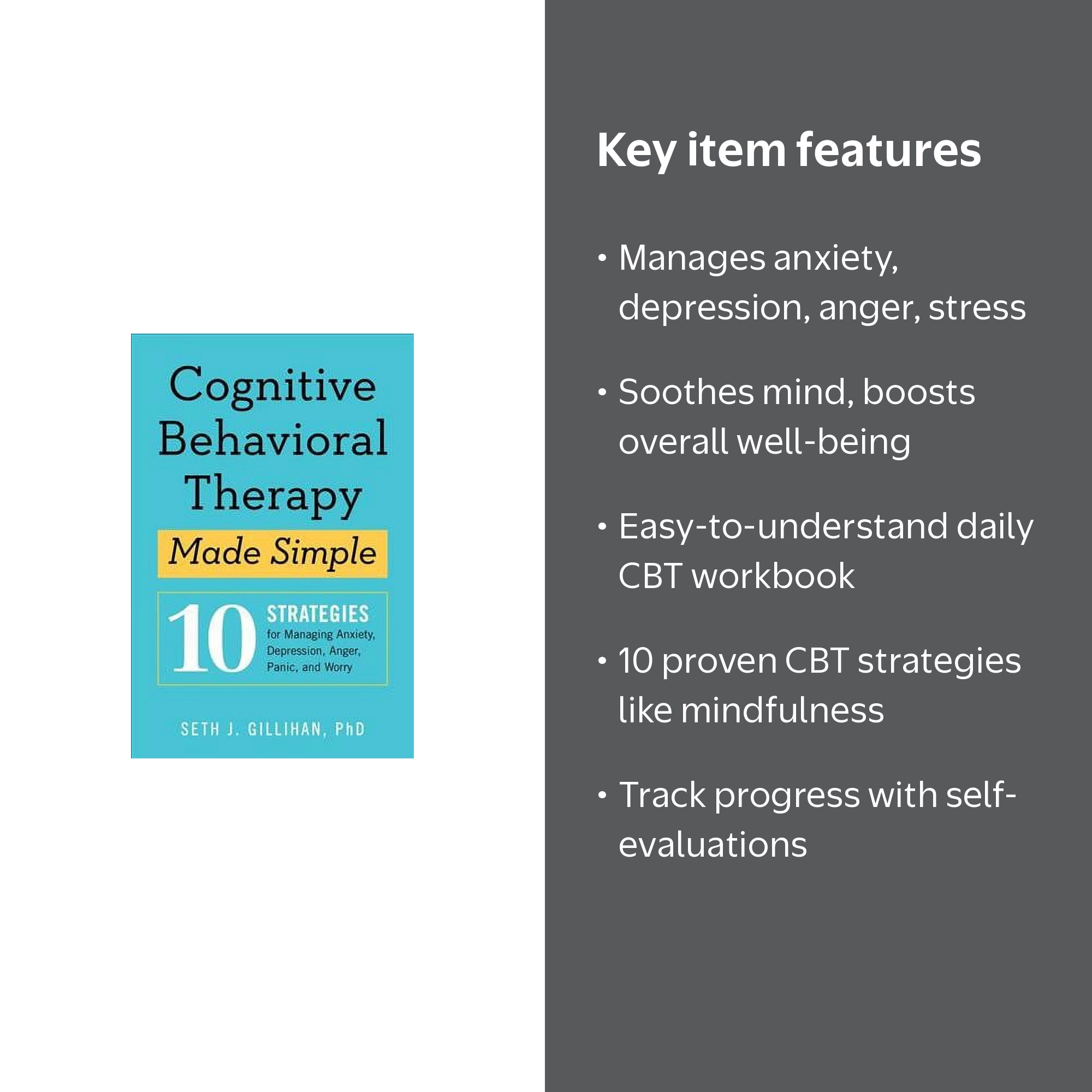 Seth J Gillihan, Cognitive Behavioral Therapy Book, 10 Strategies