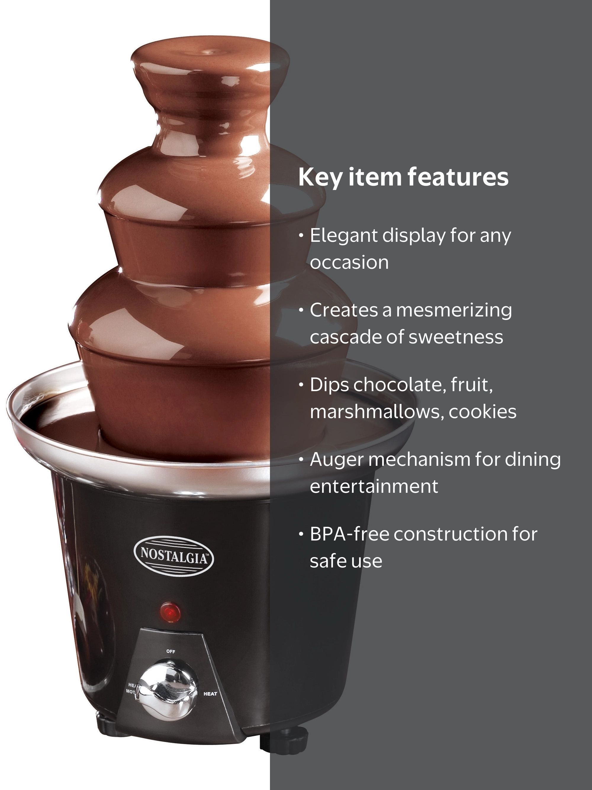 Nostalgia Chocolate Fountain - Walmart.com