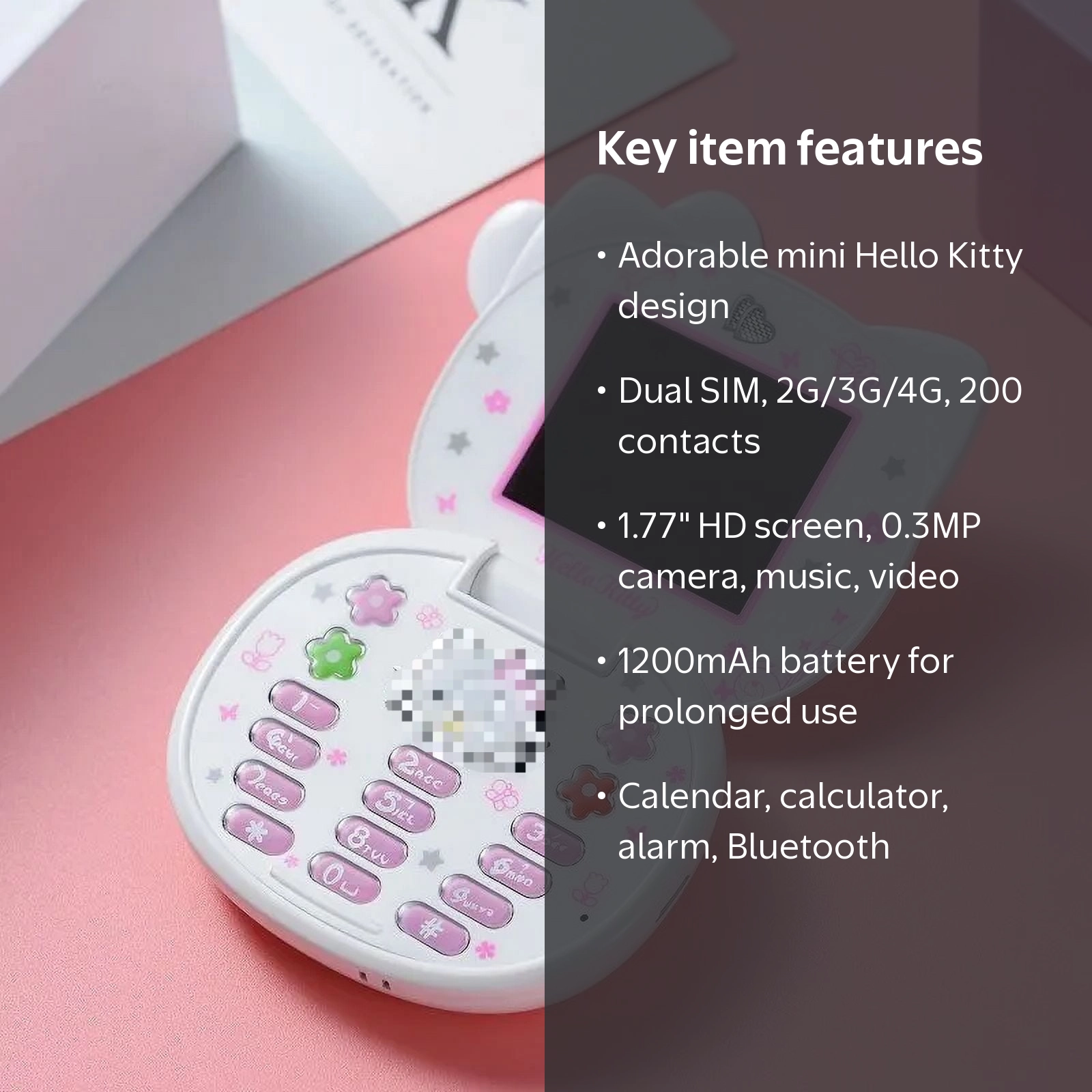 Flip Mobile Phones Cute K688+ Cartoon Kids Taiml Kawaii Mini