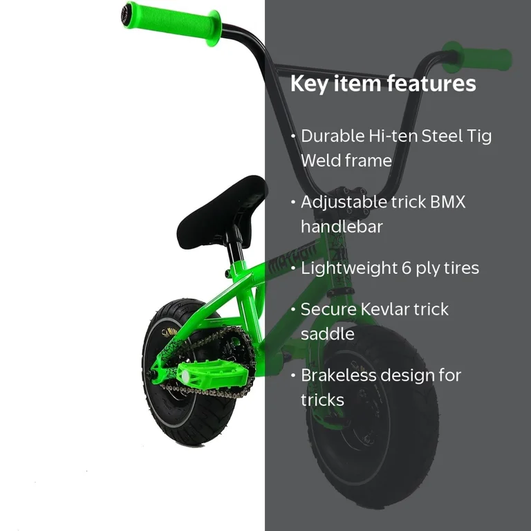 Fatboy Mini BMX, Mayhem Fat Tire RIOT Toxic Green 10