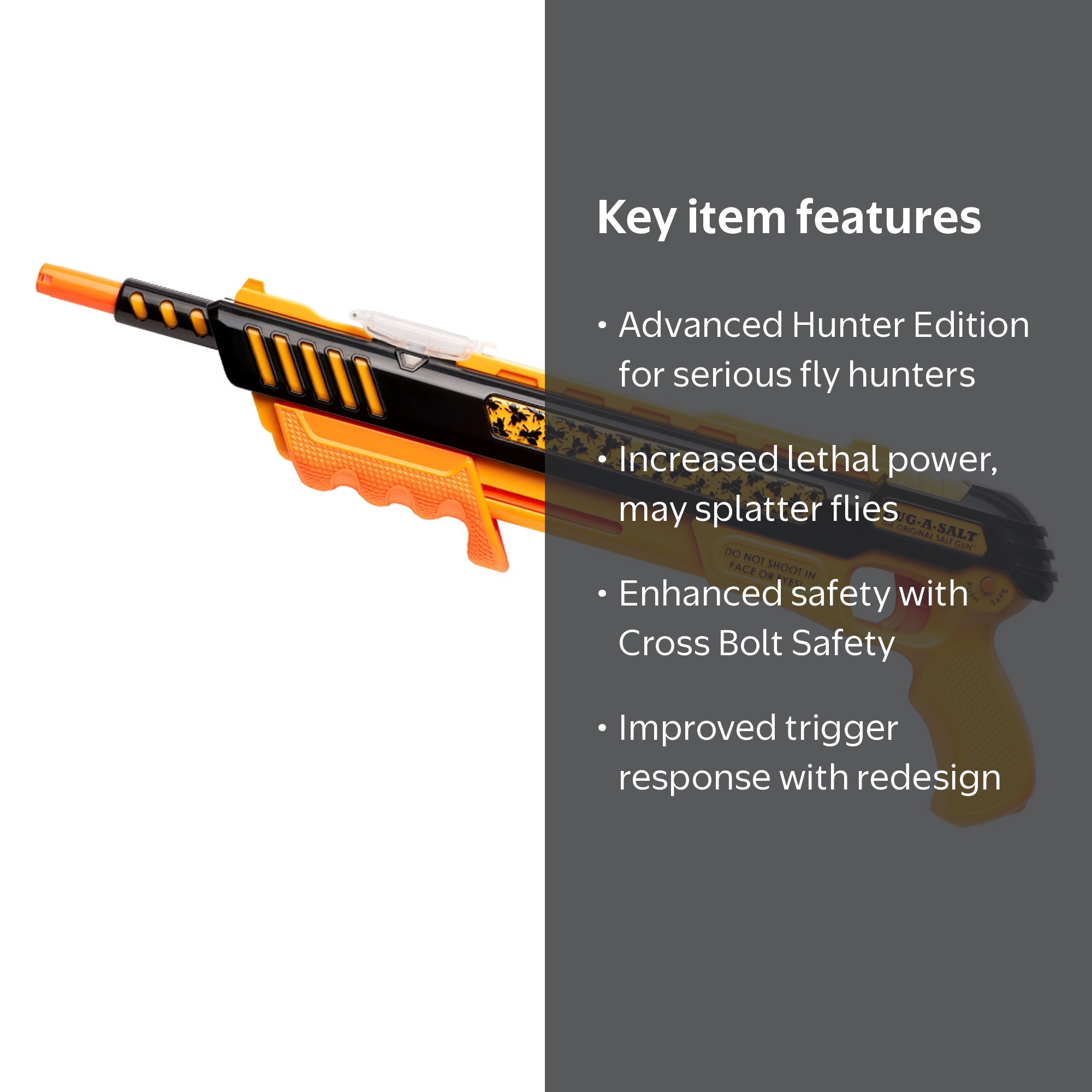 BUG-A-SALT, Bug-A-Salt Orange Crush 3.0, Fly Hunter, Black