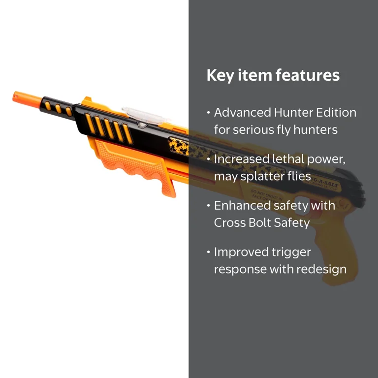 BUG-A-SALT Orange Crush 3.0, Spring Piston, Fly Blaster, Accurate