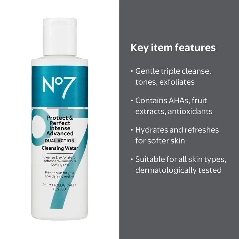 No7 Protect and Perfect Intense Advanced Facial Cleanser Water