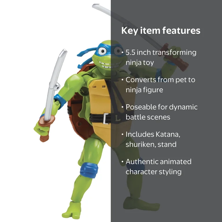 Playmates Toys - TMNT Mutations 5.5 Leonardo Ninja Figure