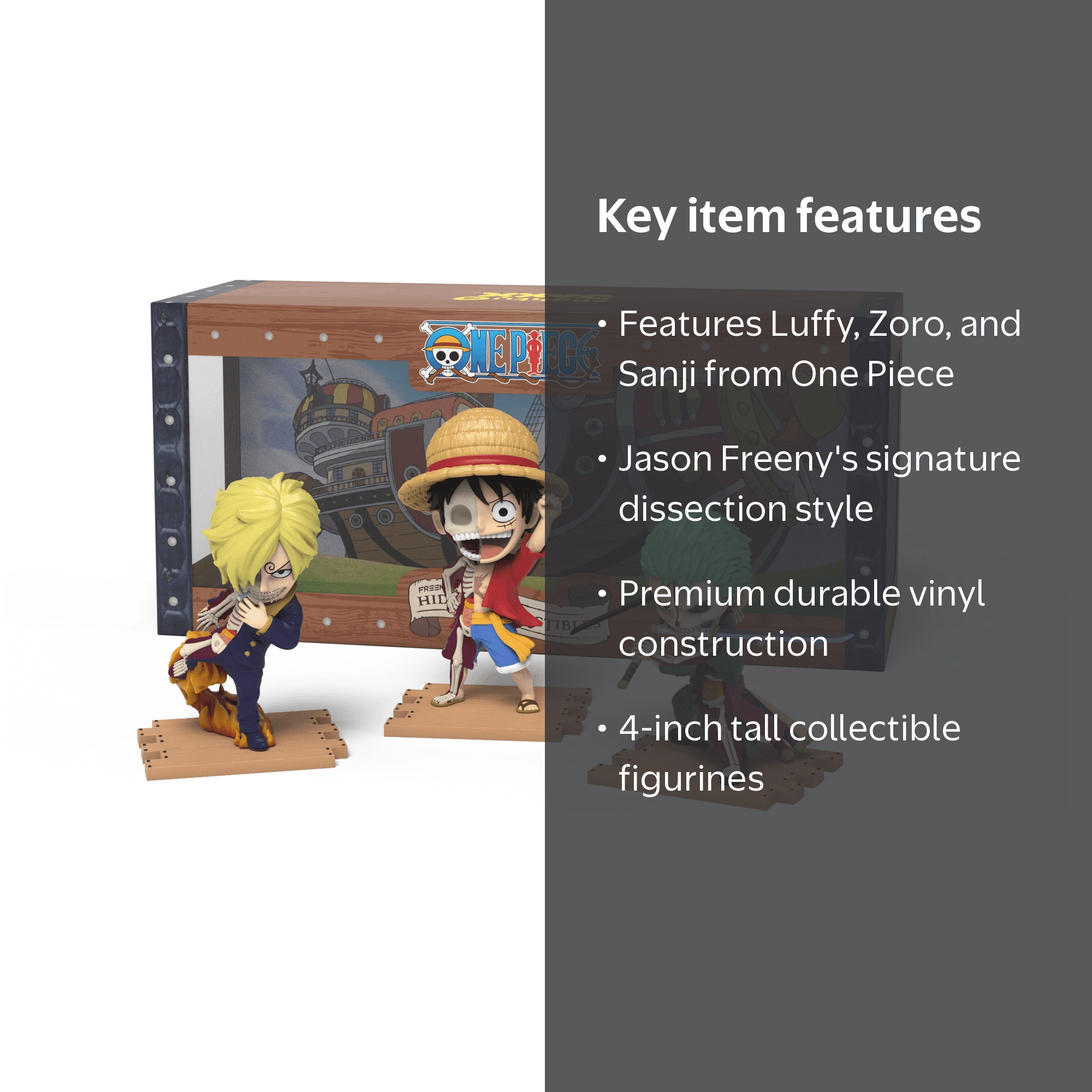 Mighty Jaxx Freeny's Dissectibles One Piece 3pk - Luffy, Zoro