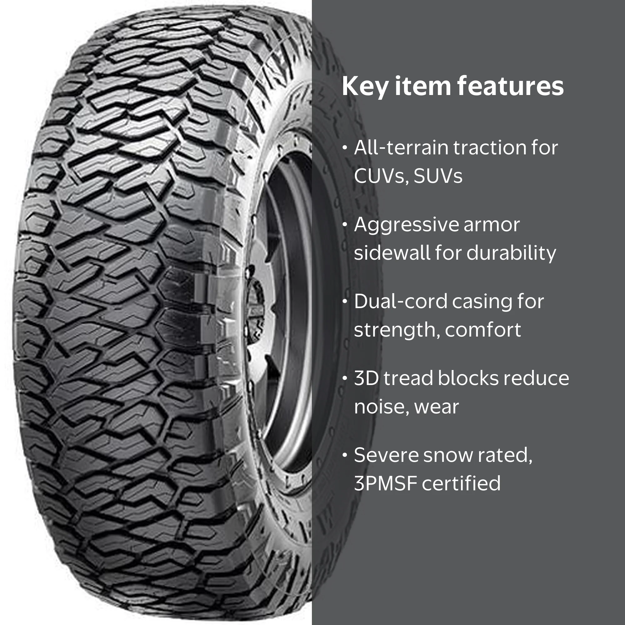 Maxxis Razr AT 225/60R17 103H XL All Terrain Tire for SUVs & Light