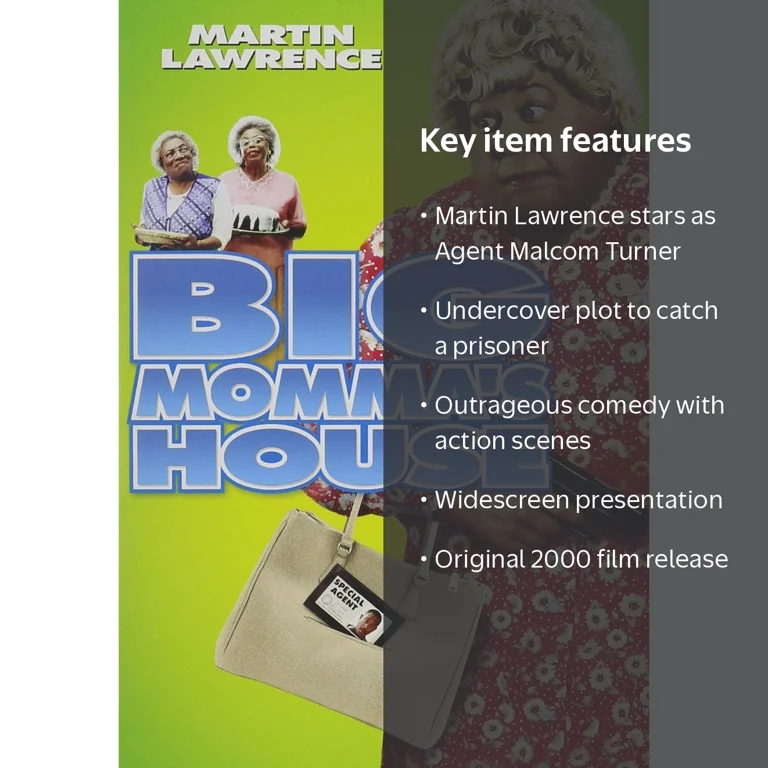 Big Momma's House - Family Comedy DVD featuring Martin Lawrence as