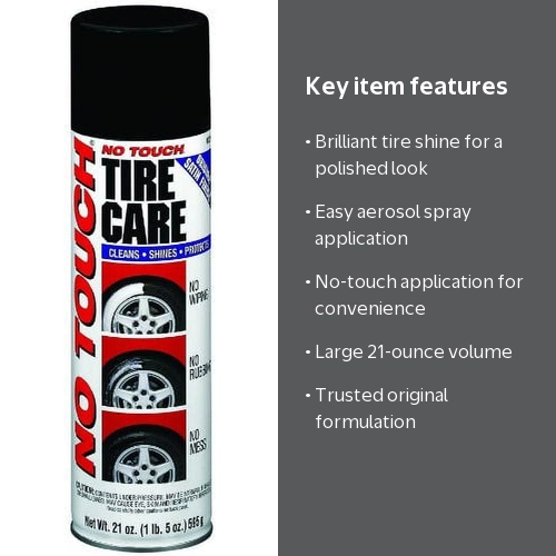 No Touch, Tire Shine, 21 oz. Aerosol, Original Tire Care - Walmart.com