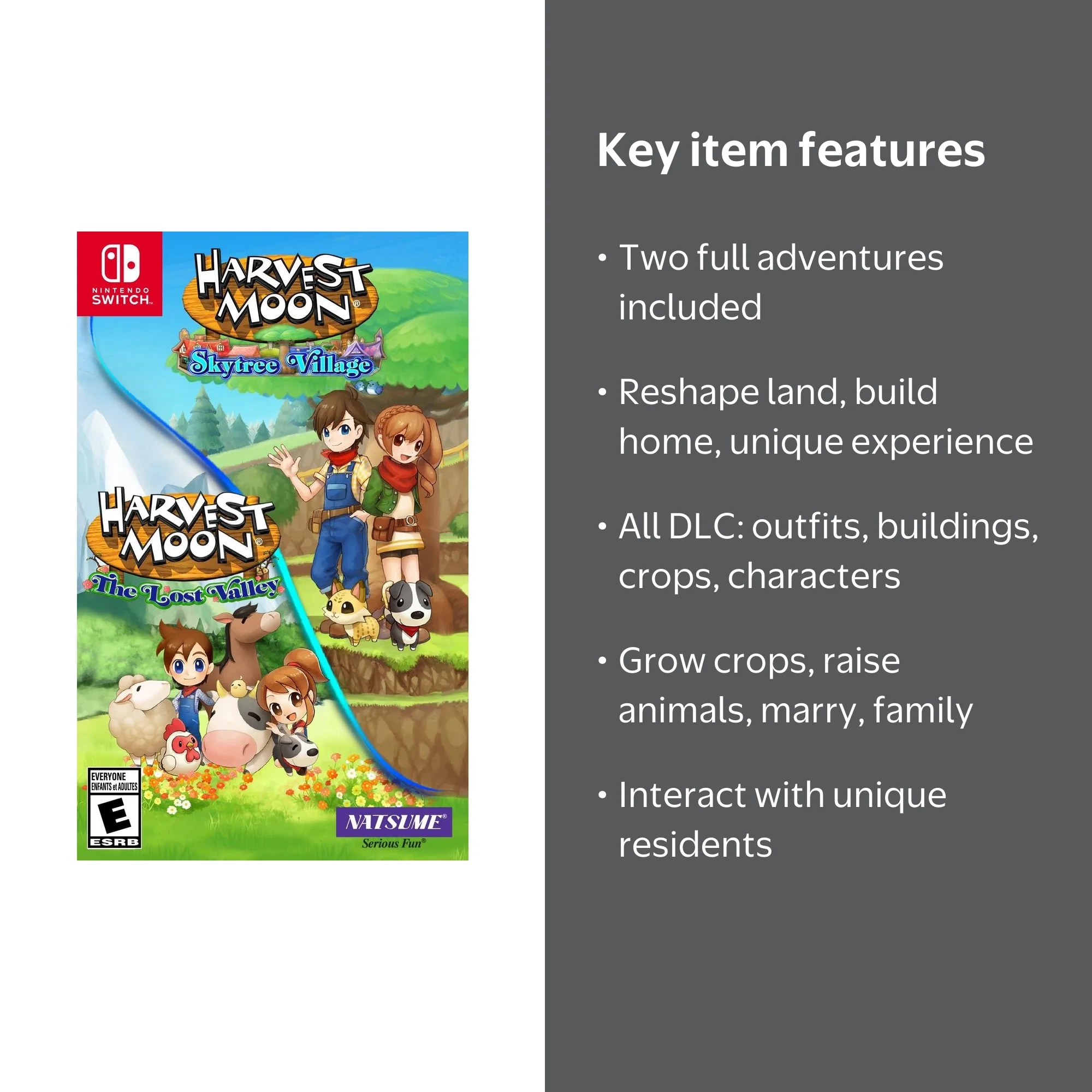Harvest Moon: The Lost Valley & Skytree Village - Nintendo Switch
