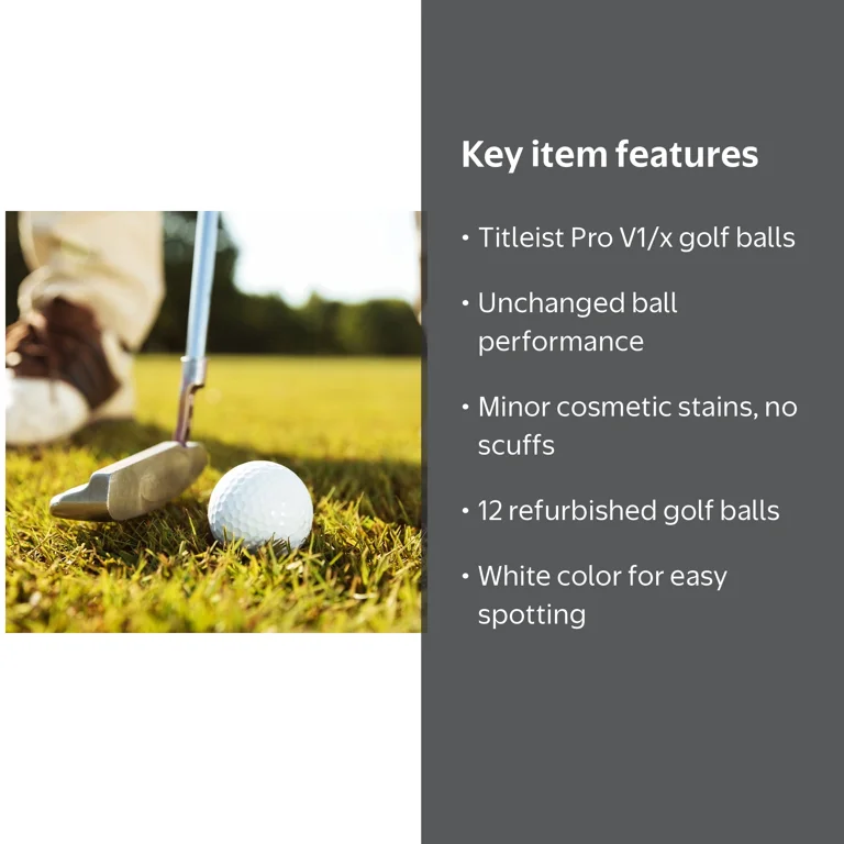 Mulligan Refurbished Titleist Pro V1 Golf Balls – 12-pack of