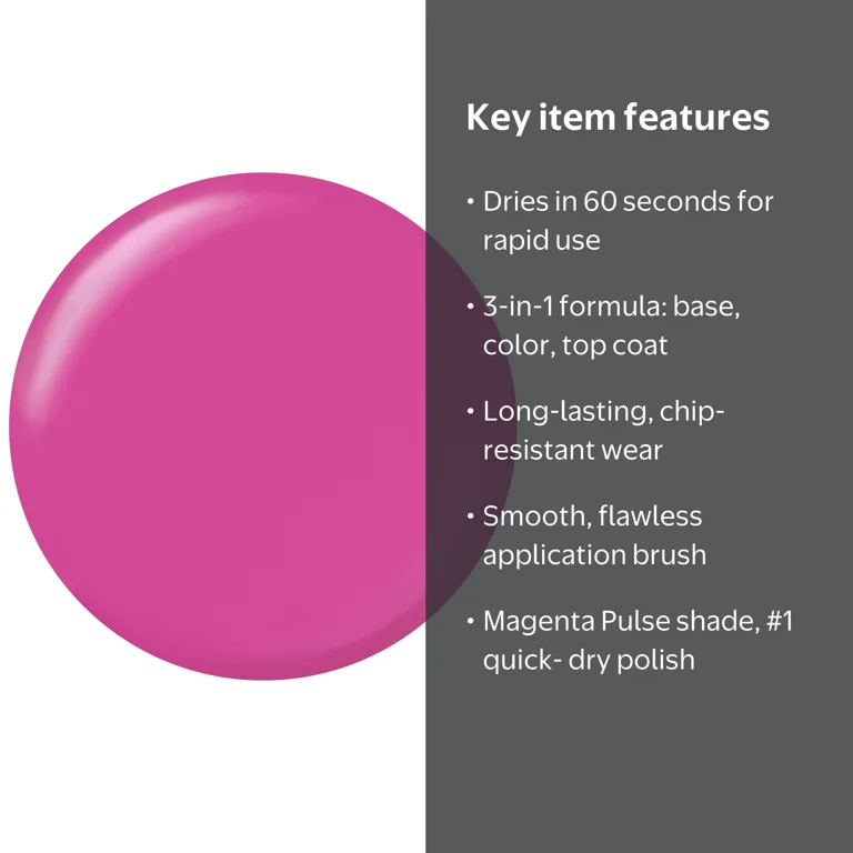 Sally Hansen Insta-Dri Electric Feels Magenta Pulse Quick-Drying